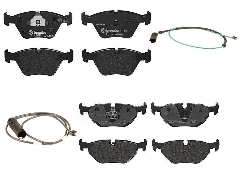 Brembo Brake Pads Kit Front and Rear (LowMet) Brembo 3806619KIT